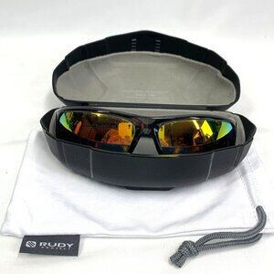 Anarchy Men's Gator Pit Sunglasses Grey/Orange Mirrored Polarized Lenses + Case